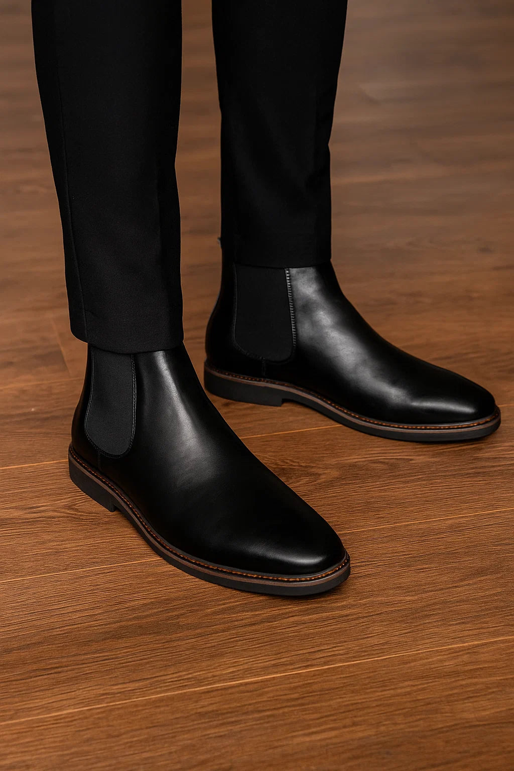 Modern Style Unisex Chelsea Boots – Black