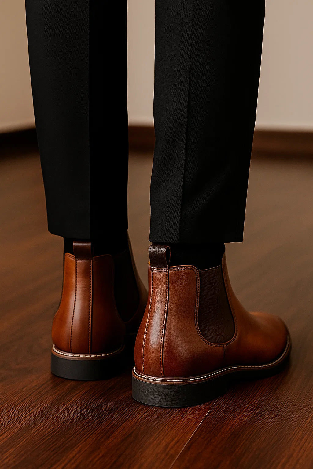 Modern Style Unisex Chelsea Boots – Brown