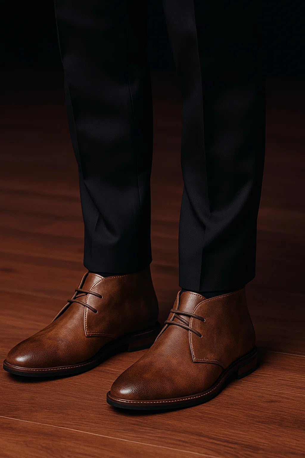 Classic Men’s Desert Boots – Dark Brown