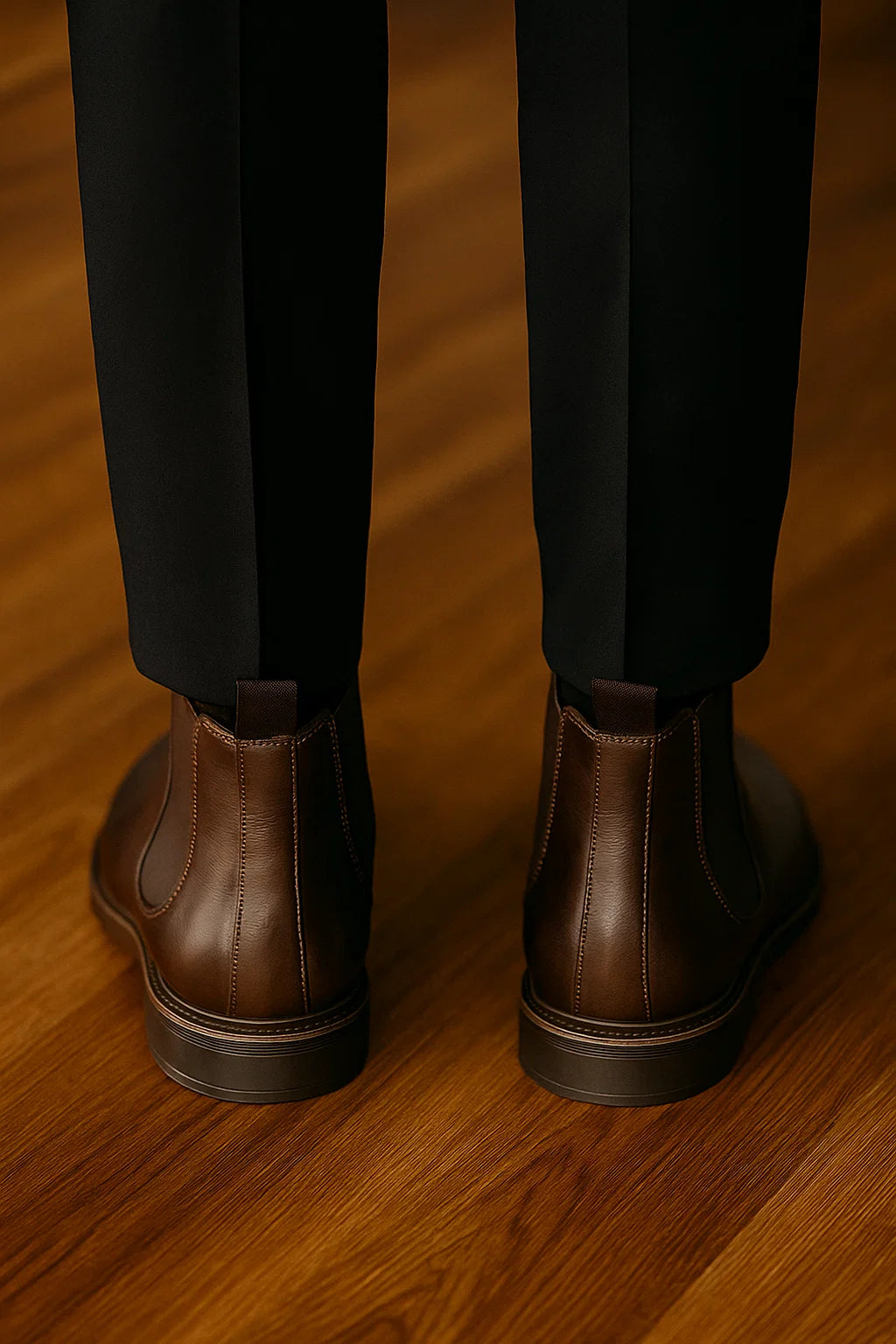 Modern Style Unisex Chelsea Boots – Dark Brown
