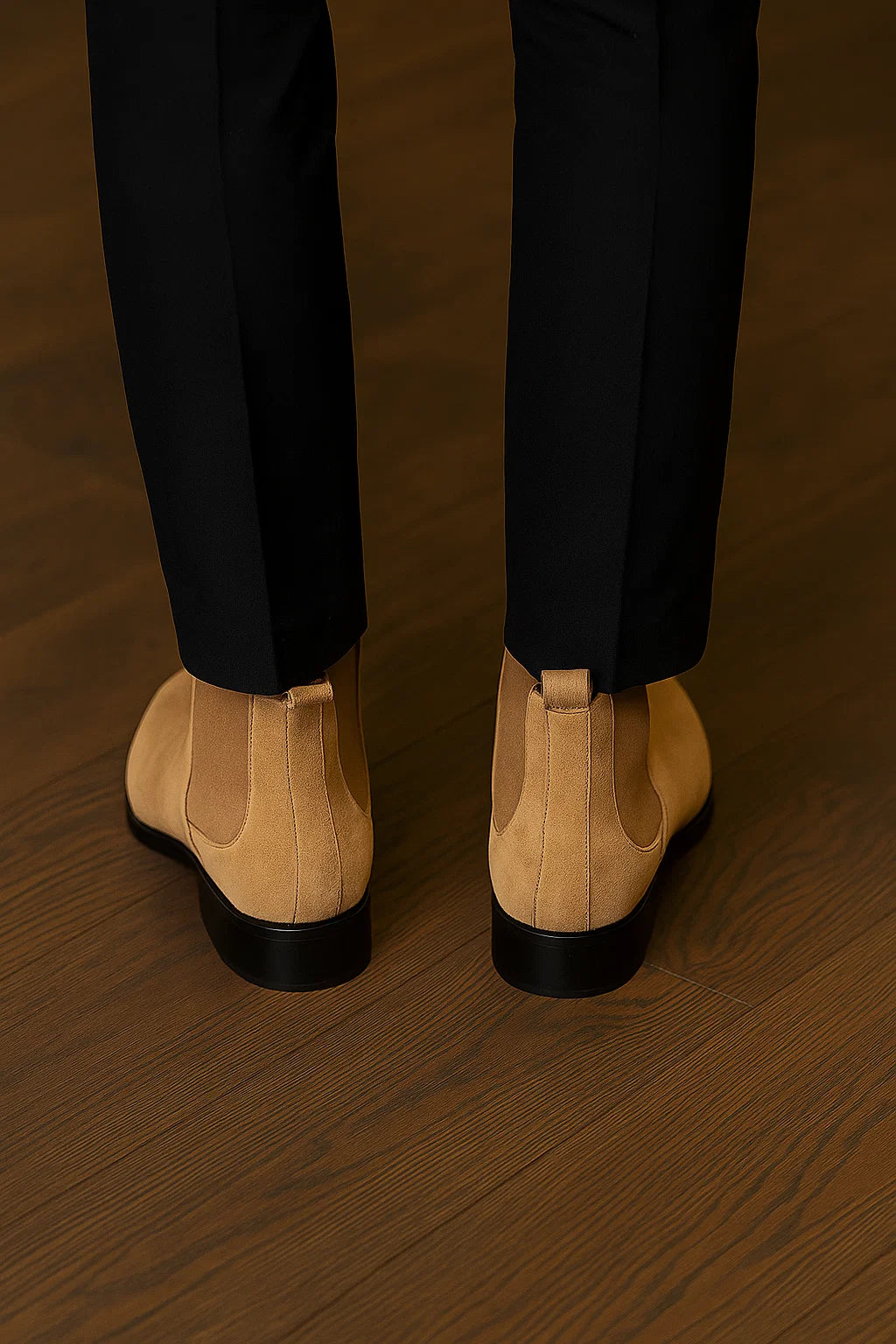 Classic Men’s Chelsea Boots - Beige