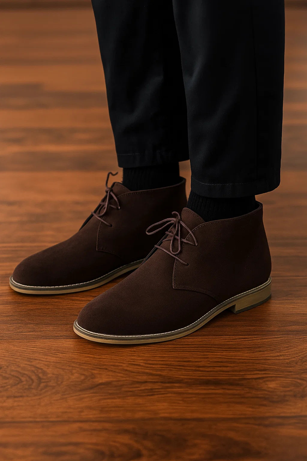 Classic Men’s Desert Boots – Suede Brown