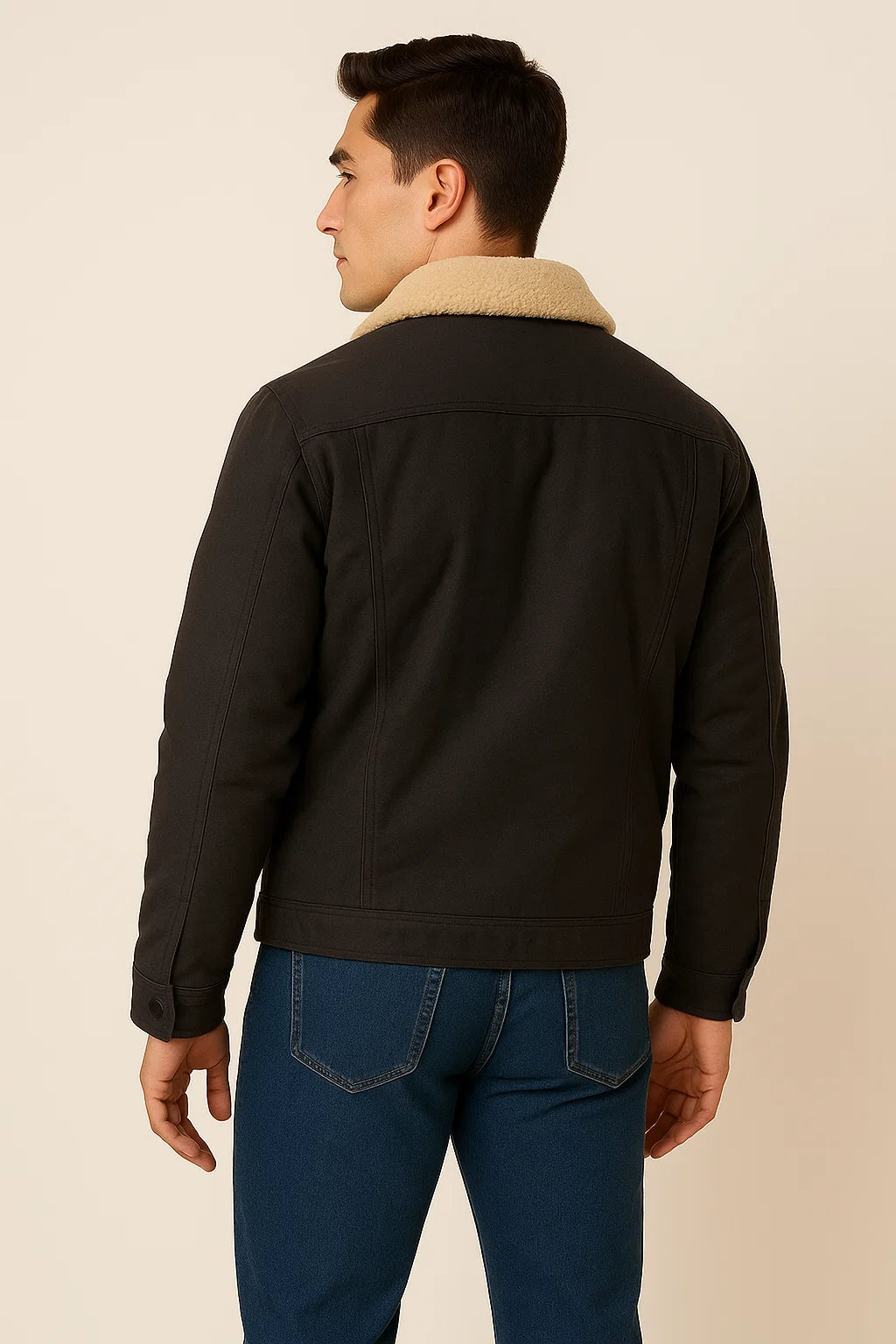 Men's Trendy Winter and Fall Bomber Jacket - Dark Gray