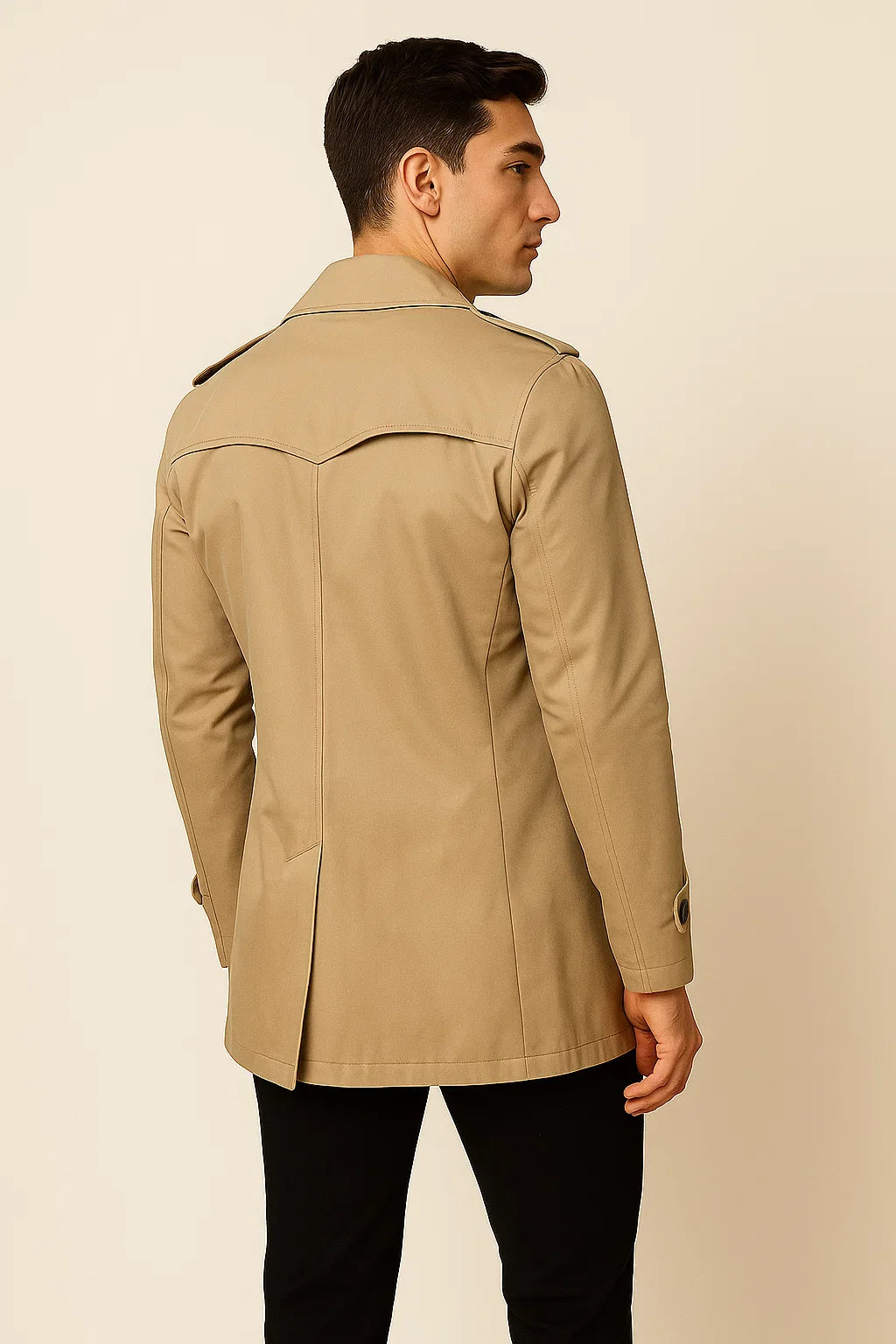 Men's Business Smart-Casual Winter Coat - Beige
