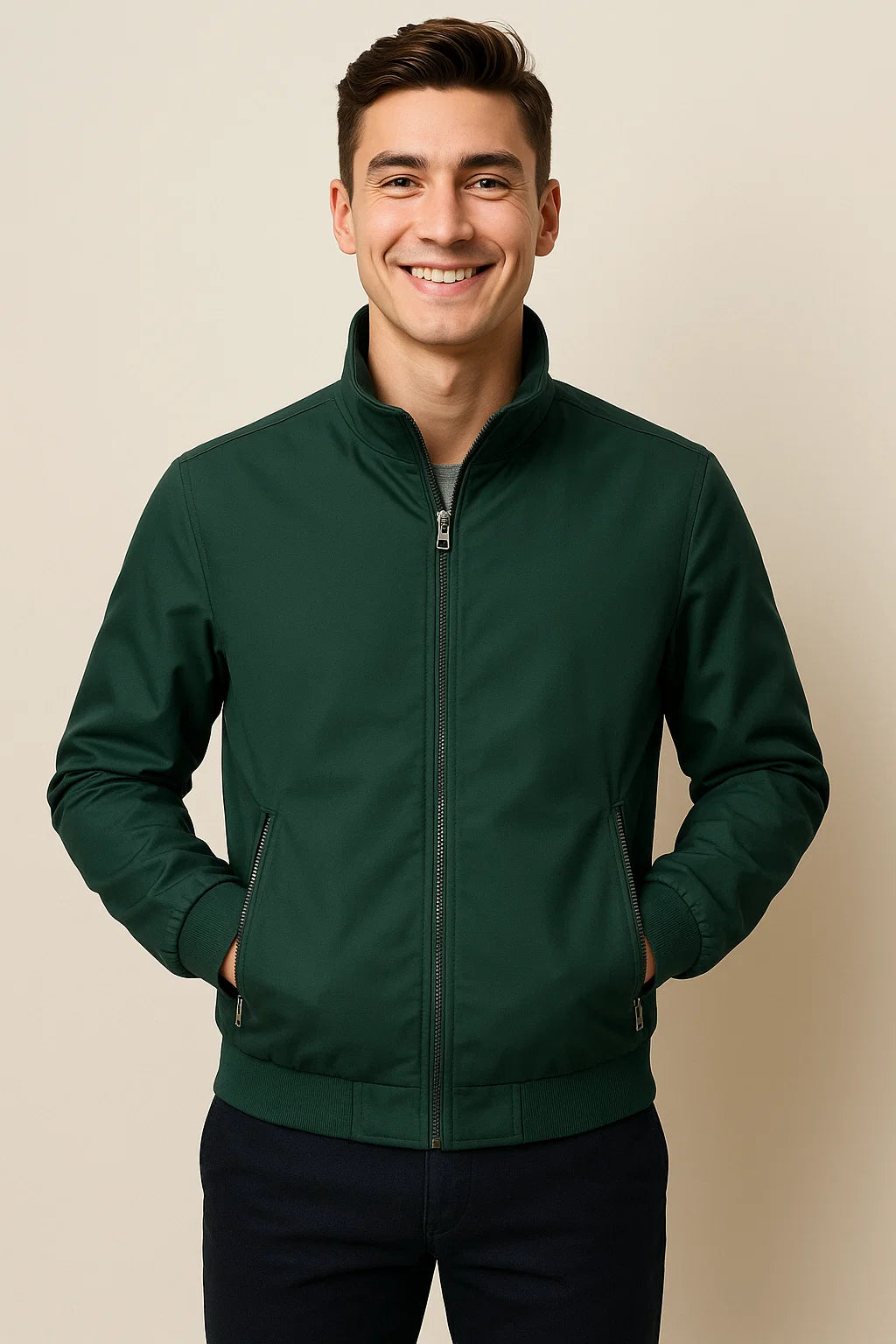 Men's Classic All-Season Jacket - Dark Green