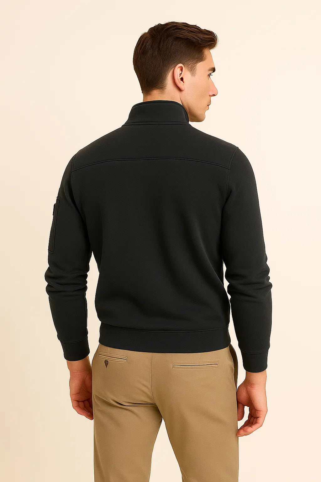 Men's Modern Style Trendy Sweater - Black