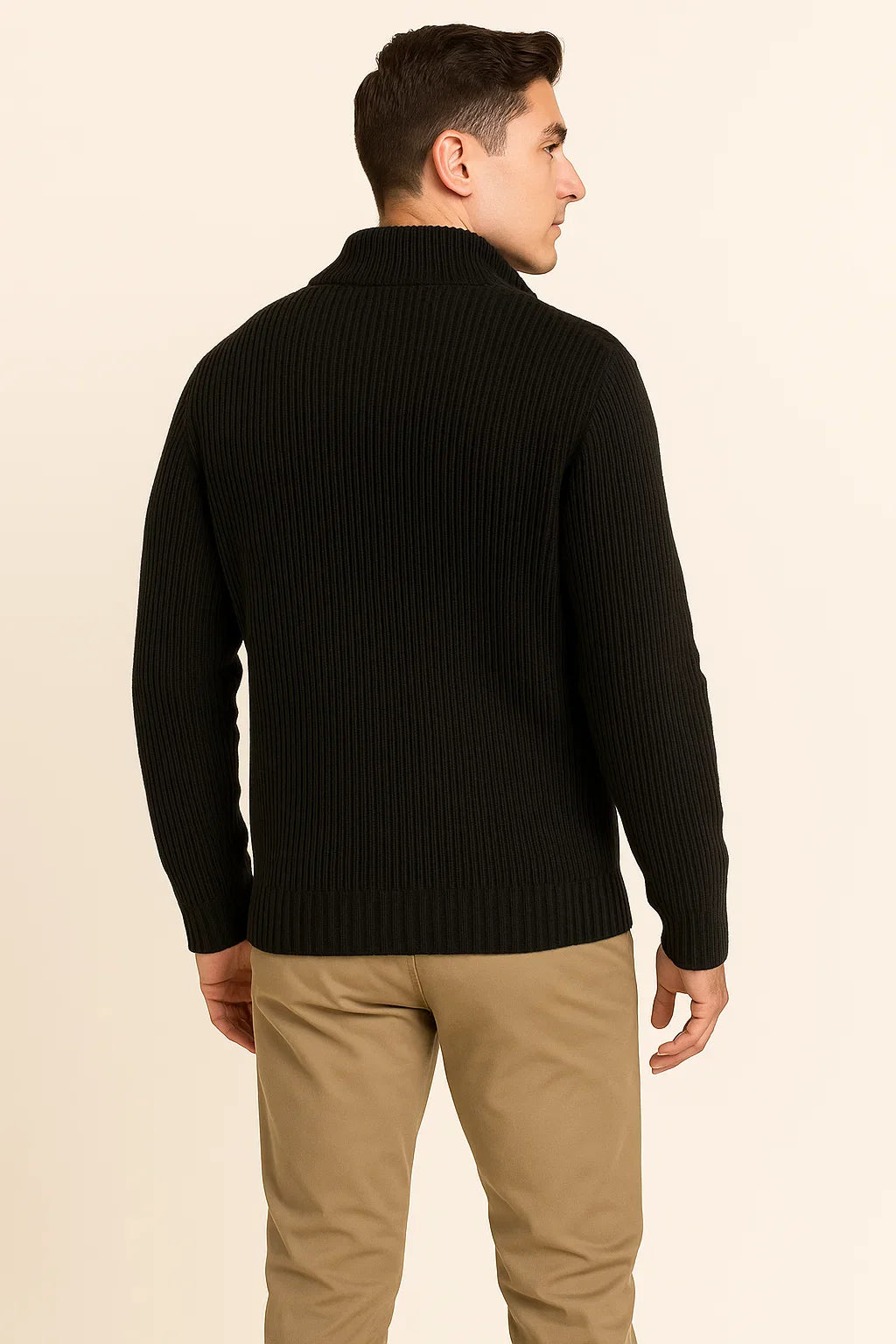 Men's Smart-Casual Business Sweater - Black