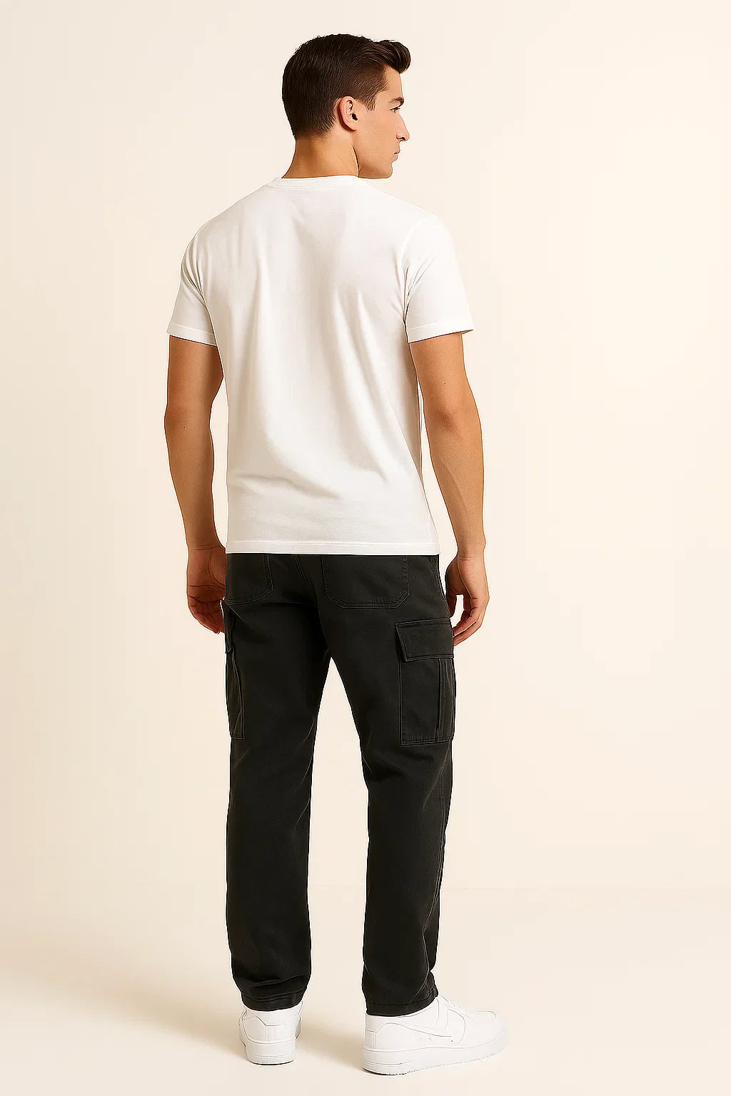Men's Multifunctional Cargo Pants - Black