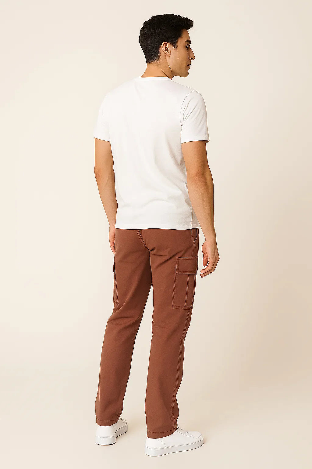Men's Multifunctional Cargo Pants - Pink