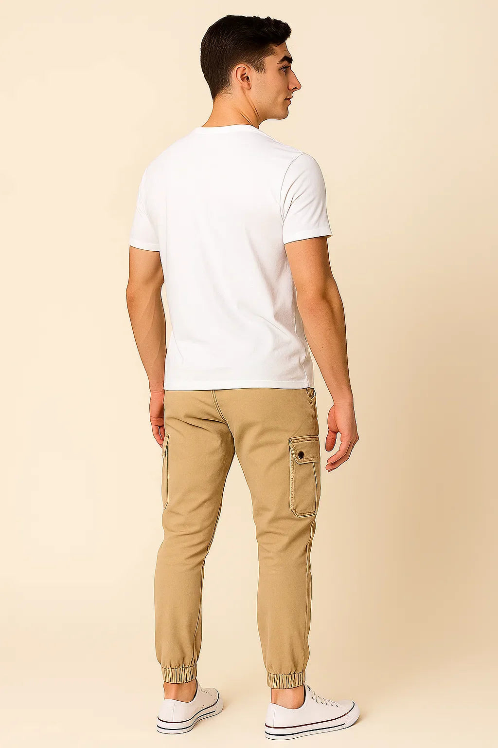 Men's Classic Slim-fit Rugged Cargo Pants - Khaki