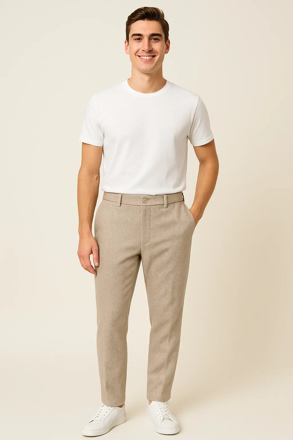 Men's Vintage Style Smart-Casual Trousers