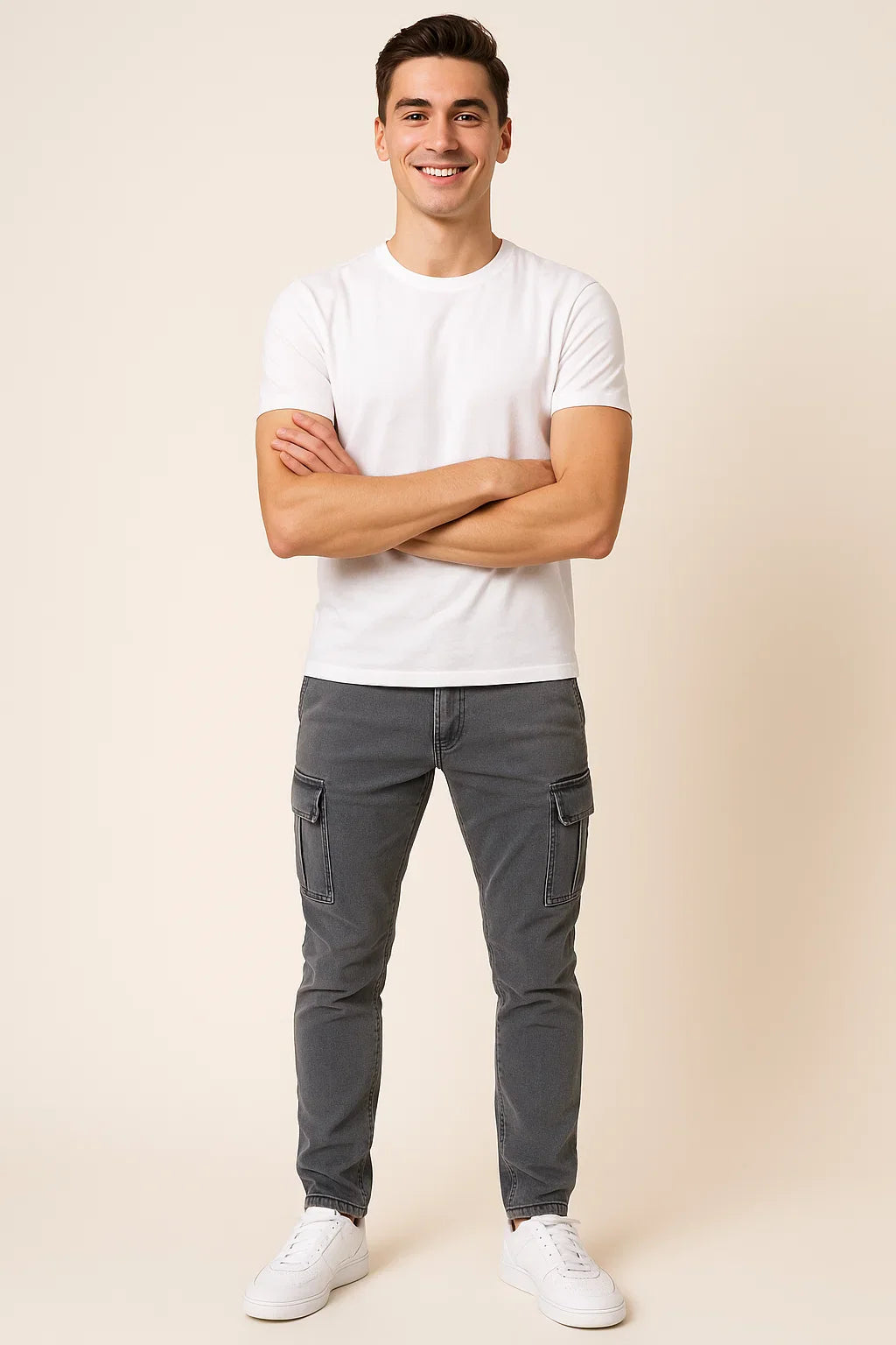 Men's Classic Cargo Denim Pants