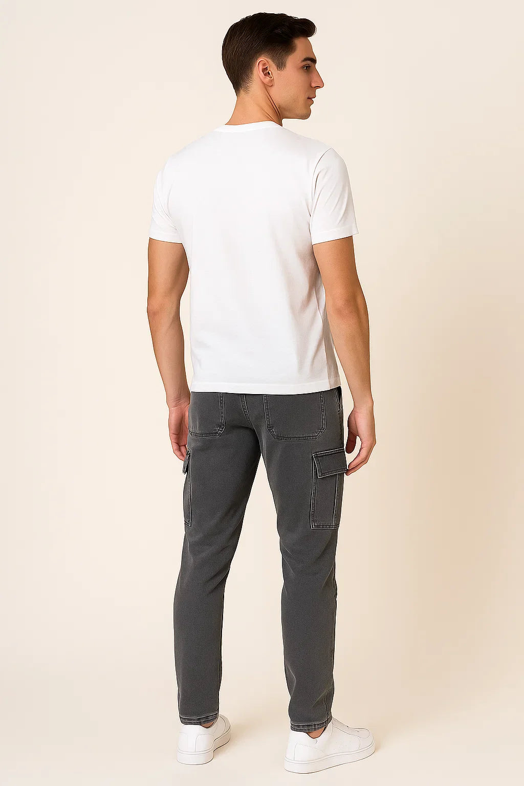 Men's Classic Cargo Denim Pants