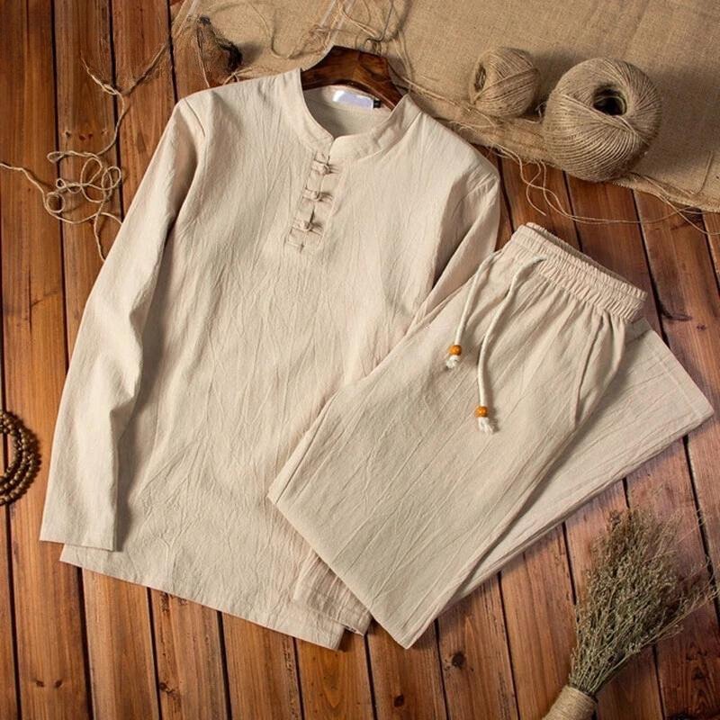 Men's Lightweight Linen Suit Beige