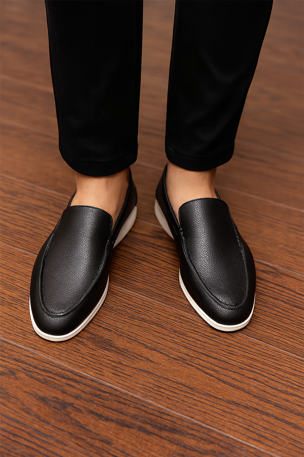 Classic Men’s Slip-on Loafers - Black