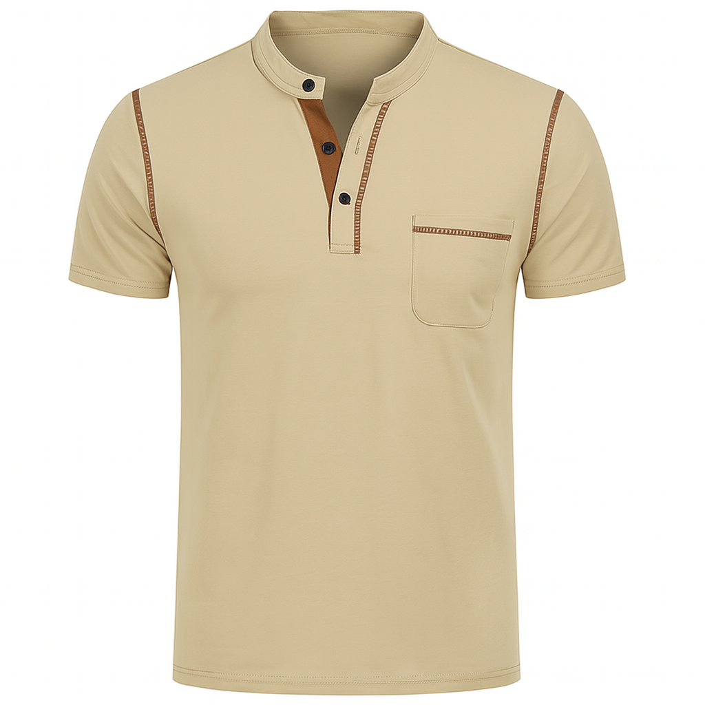 Elegant Smart-Casual Men's Polo – Beige