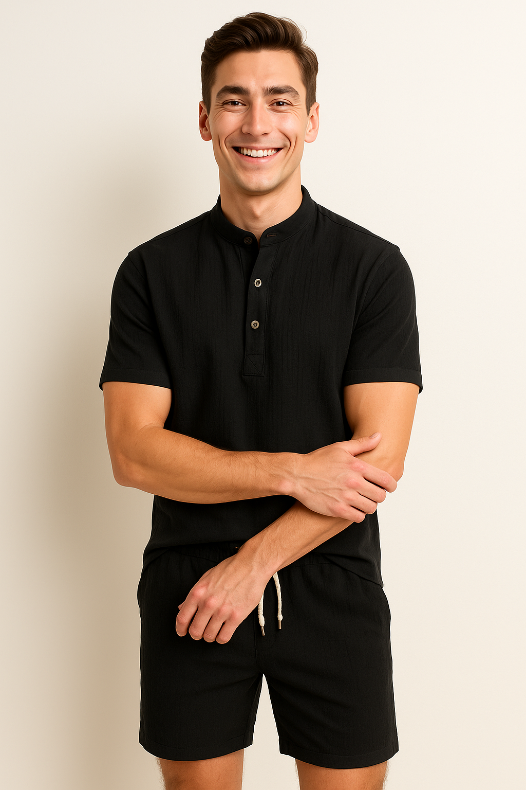 Elegant Men’s Summer Set - Black