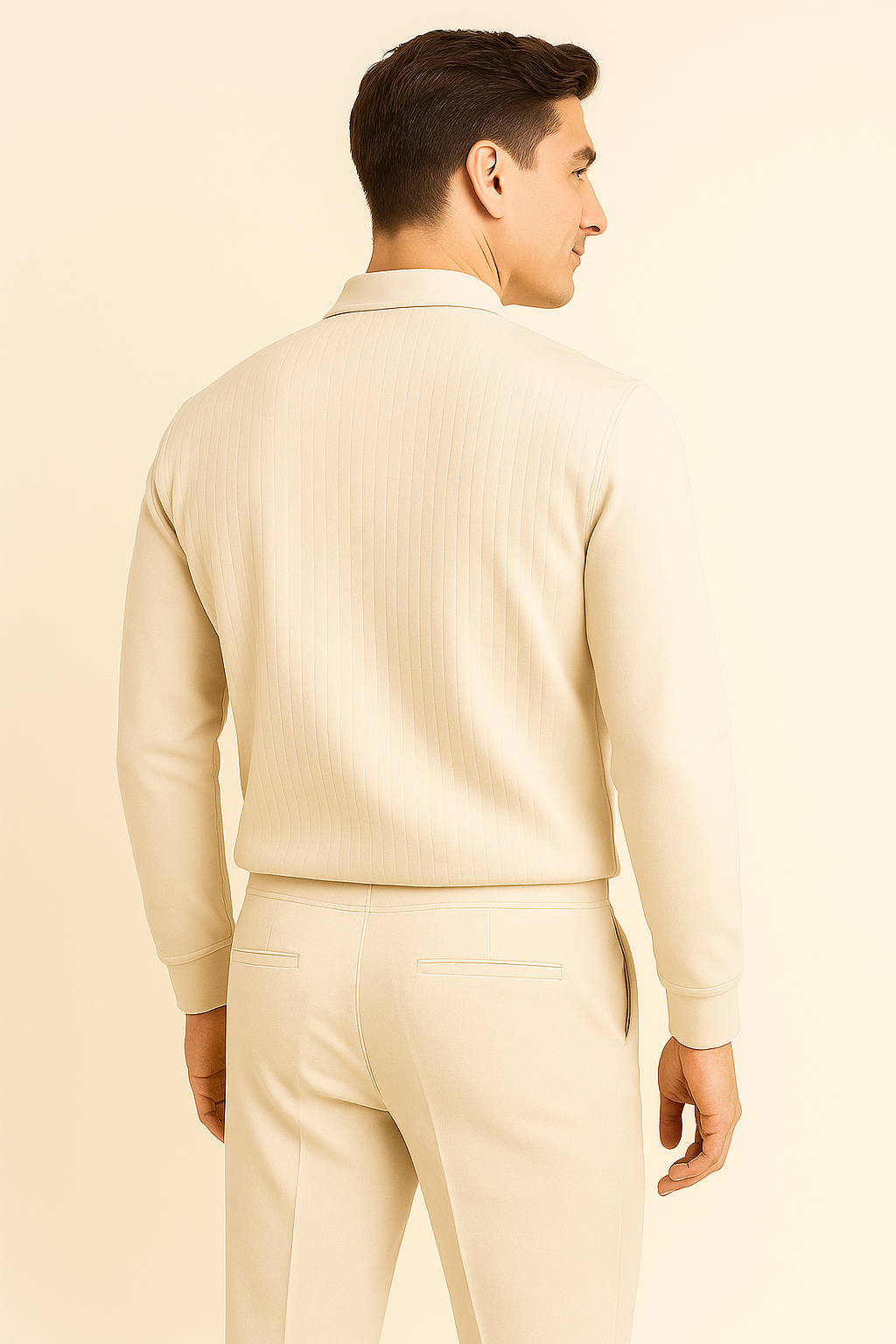 Trendy Summer Men's Set – Beige