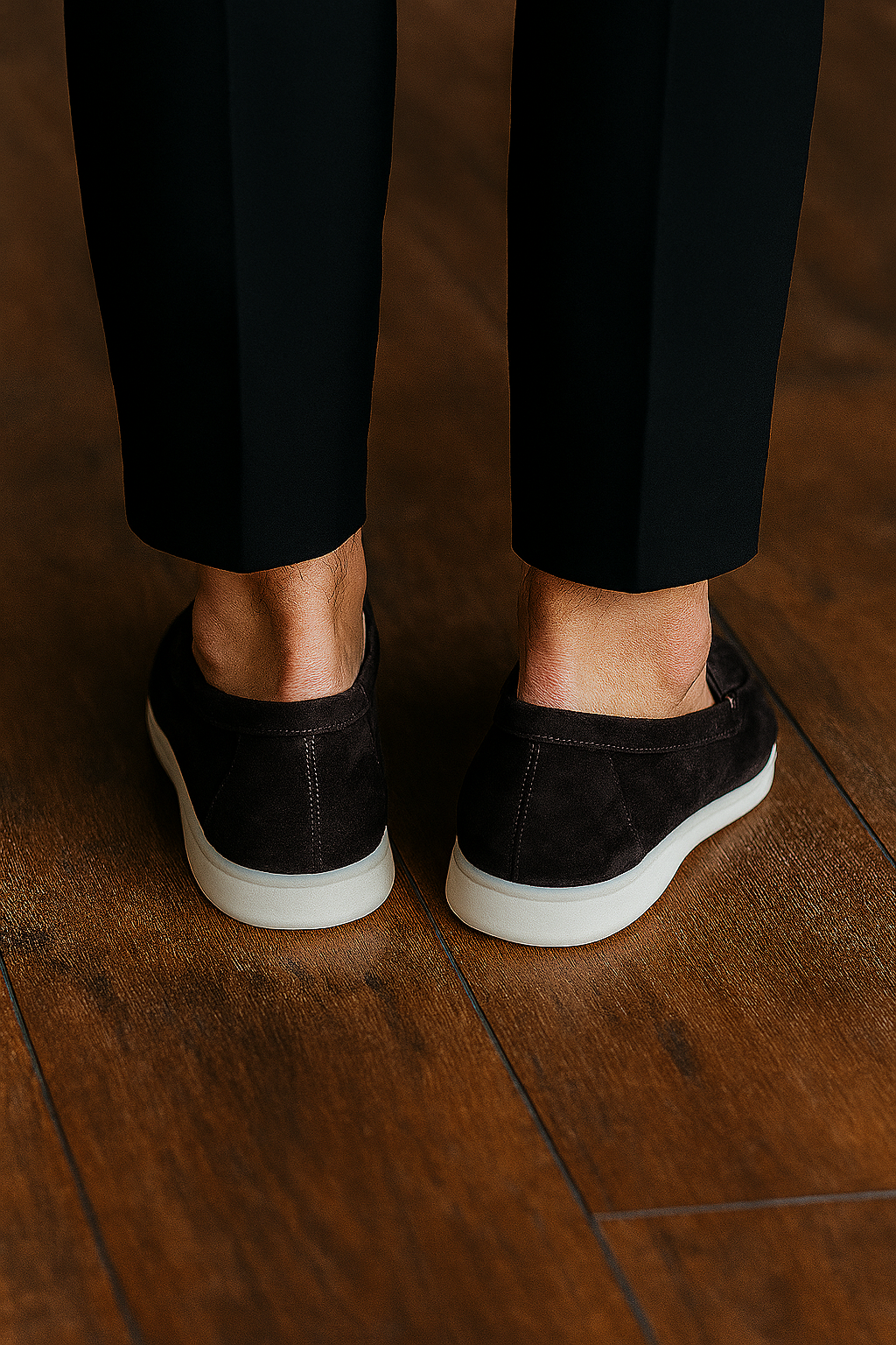 Casual Men’s Slip-on Loafers – Dark Brown