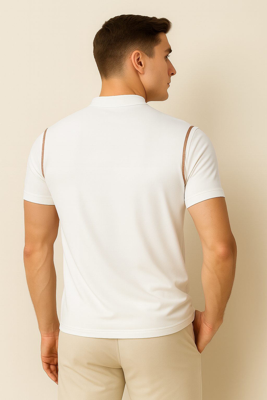 Elegant Smart-Casual Men's Polo – White