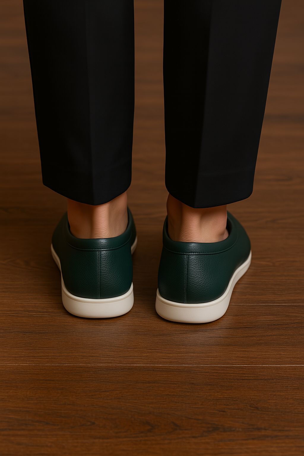 Classic Men’s Slip-on Loafers - Green