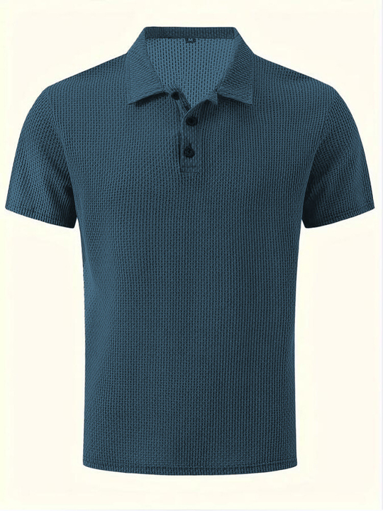 Trendy Summer Men’s Polo Shirt – Blue