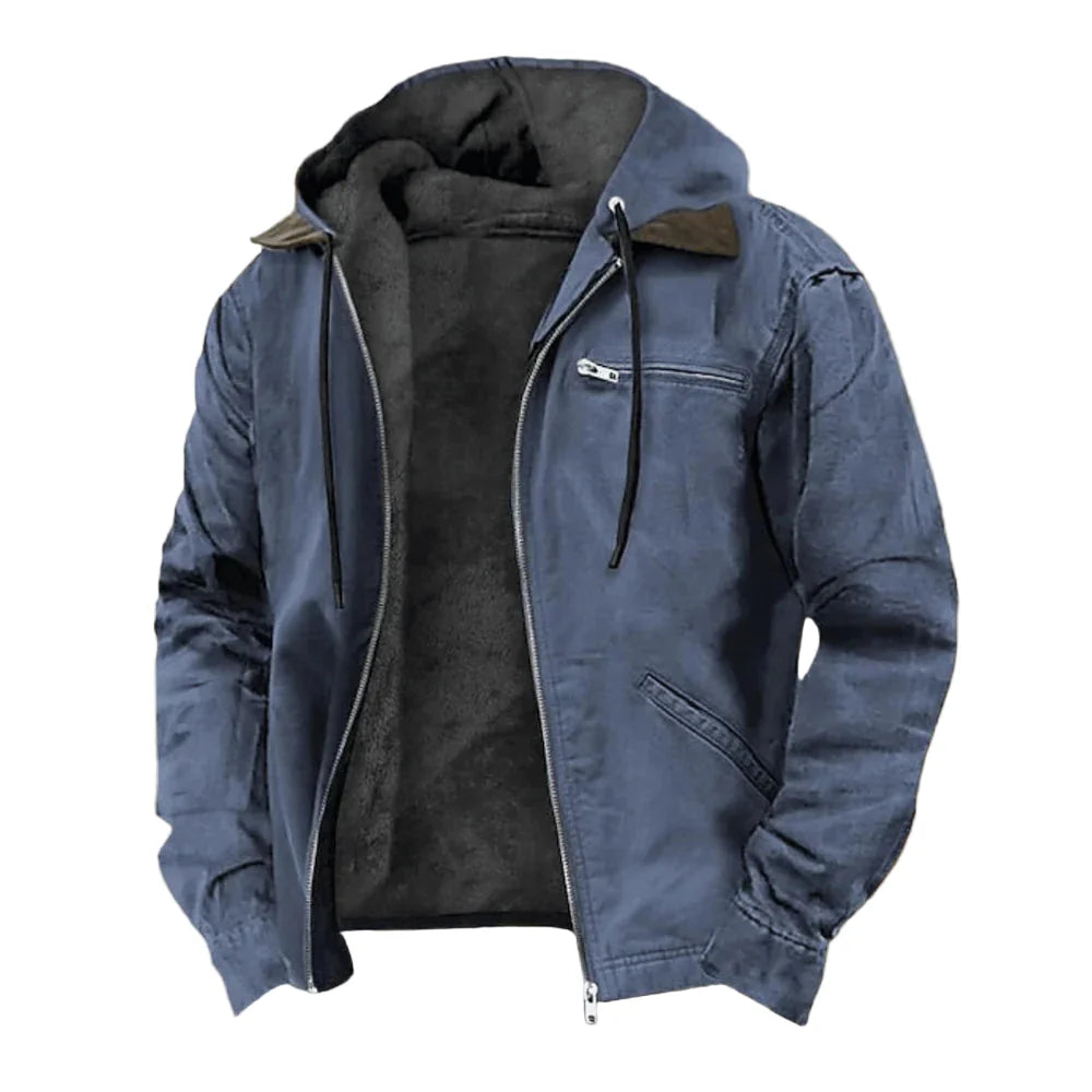 Men’s Hooded Jacket – Zip-Up Design with Urban Streetwear Appeal
