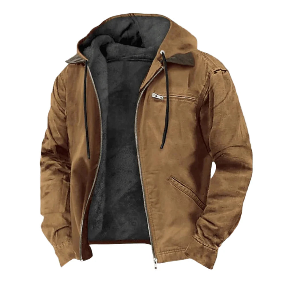 Men’s Hooded Jacket – Zip-Up Design with Urban Streetwear Appeal