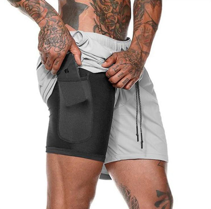Men's Signature Lightweight Fitness Shorts Light Gray