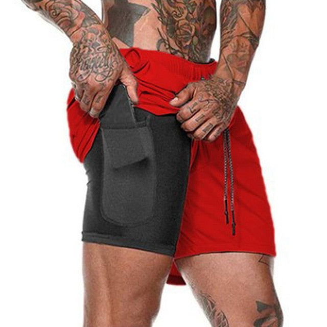 Men's Signature Lightweight Fitness Shorts Red